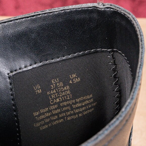 DKNY Women Nolan Vegan Leather Harness Moto Biker Ankle Boots sz 7 - Picture 7 of 8